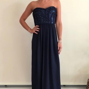 BCBG Navy Formal Dress